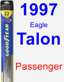 Passenger Wiper Blade for 1997 Eagle Talon - Hybrid