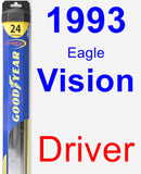 Driver Wiper Blade for 1993 Eagle Vision - Hybrid