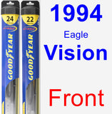 Front Wiper Blade Pack for 1994 Eagle Vision - Hybrid