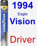 Driver Wiper Blade for 1994 Eagle Vision - Hybrid