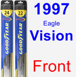 Front Wiper Blade Pack for 1997 Eagle Vision - Hybrid
