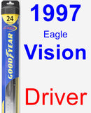 Driver Wiper Blade for 1997 Eagle Vision - Hybrid