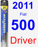 Driver Wiper Blade for 2011 Fiat 500 - Hybrid
