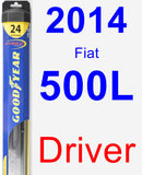 Driver Wiper Blade for 2014 Fiat 500L - Hybrid