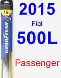 Passenger Wiper Blade for 2015 Fiat 500L - Hybrid
