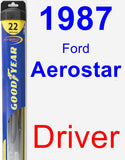 Driver Wiper Blade for 1987 Ford Aerostar - Hybrid