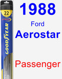 Passenger Wiper Blade for 1988 Ford Aerostar - Hybrid