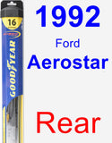 Rear Wiper Blade for 1992 Ford Aerostar - Hybrid