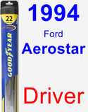 Driver Wiper Blade for 1994 Ford Aerostar - Hybrid