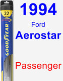 Passenger Wiper Blade for 1994 Ford Aerostar - Hybrid