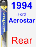 Rear Wiper Blade for 1994 Ford Aerostar - Hybrid