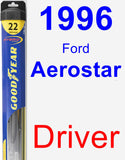 Driver Wiper Blade for 1996 Ford Aerostar - Hybrid