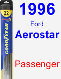 Passenger Wiper Blade for 1996 Ford Aerostar - Hybrid