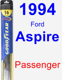 Passenger Wiper Blade for 1994 Ford Aspire - Hybrid