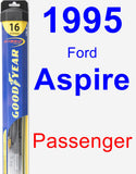 Passenger Wiper Blade for 1995 Ford Aspire - Hybrid