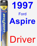 Driver Wiper Blade for 1997 Ford Aspire - Hybrid