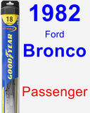 Passenger Wiper Blade for 1982 Ford Bronco - Hybrid