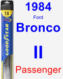 Passenger Wiper Blade for 1984 Ford Bronco II - Hybrid