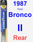 Rear Wiper Blade for 1987 Ford Bronco II - Hybrid