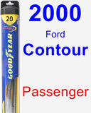 Passenger Wiper Blade for 2000 Ford Contour - Hybrid