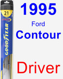 Driver Wiper Blade for 1995 Ford Contour - Hybrid
