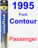 Passenger Wiper Blade for 1995 Ford Contour - Hybrid