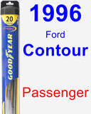 Passenger Wiper Blade for 1996 Ford Contour - Hybrid
