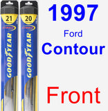 Front Wiper Blade Pack for 1997 Ford Contour - Hybrid