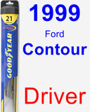 Driver Wiper Blade for 1999 Ford Contour - Hybrid