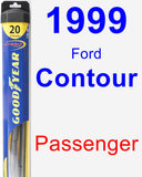 Passenger Wiper Blade for 1999 Ford Contour - Hybrid