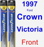 Front Wiper Blade Pack for 1997 Ford Crown Victoria - Hybrid