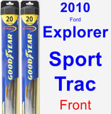 Front Wiper Blade Pack for 2010 Ford Explorer Sport Trac - Hybrid