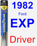 Driver Wiper Blade for 1982 Ford EXP - Hybrid
