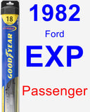 Passenger Wiper Blade for 1982 Ford EXP - Hybrid