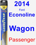 Passenger Wiper Blade for 2014 Ford Econoline Wagon - Hybrid