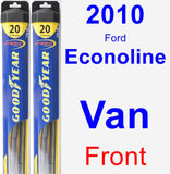 Front Wiper Blade Pack for 2010 Ford Econoline Van - Hybrid