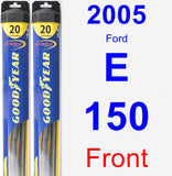 Front Wiper Blade Pack for 2005 Ford E-150 - Hybrid