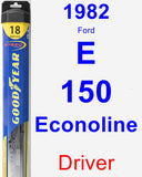 Driver Wiper Blade for 1982 Ford E-150 Econoline - Hybrid