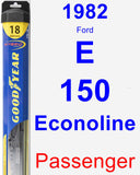 Passenger Wiper Blade for 1982 Ford E-150 Econoline - Hybrid