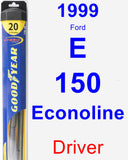 Driver Wiper Blade for 1999 Ford E-150 Econoline - Hybrid