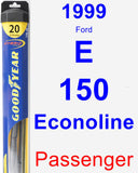 Passenger Wiper Blade for 1999 Ford E-150 Econoline - Hybrid