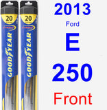 Front Wiper Blade Pack for 2013 Ford E-250 - Hybrid