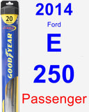 Passenger Wiper Blade for 2014 Ford E-250 - Hybrid