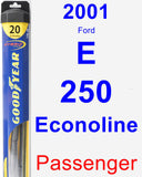 Passenger Wiper Blade for 2001 Ford E-250 Econoline - Hybrid