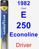 Driver Wiper Blade for 1982 Ford E-250 Econoline - Hybrid