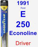 Driver Wiper Blade for 1991 Ford E-250 Econoline - Hybrid