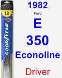 Driver Wiper Blade for 1982 Ford E-350 Econoline - Hybrid