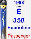 Passenger Wiper Blade for 1998 Ford E-350 Econoline - Hybrid