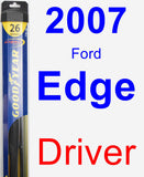 Driver Wiper Blade for 2007 Ford Edge - Hybrid