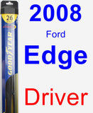 Driver Wiper Blade for 2008 Ford Edge - Hybrid